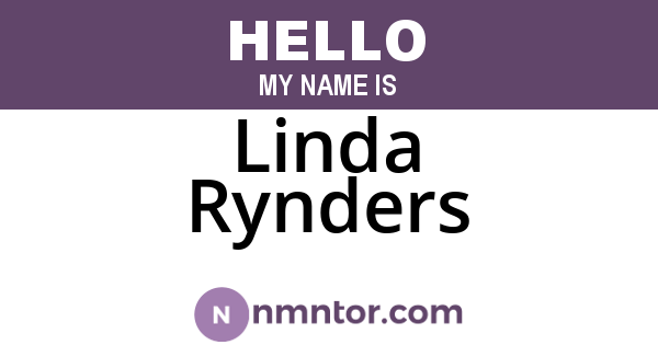 Linda Rynders