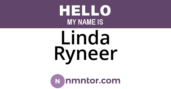 Linda Ryneer