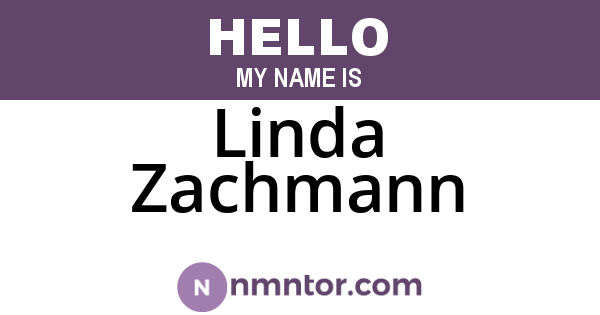 Linda Zachmann