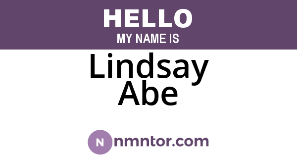 Lindsay Abe