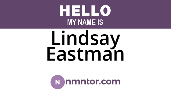 Lindsay Eastman