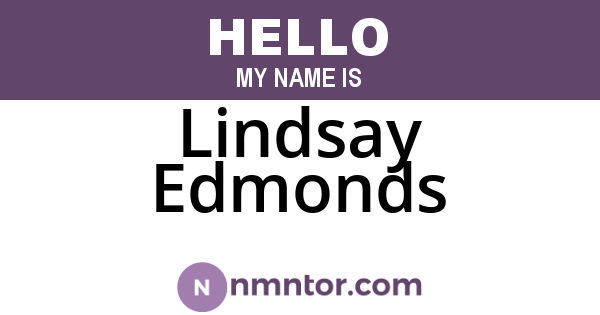 Lindsay Edmonds