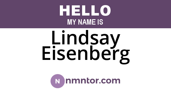 Lindsay Eisenberg