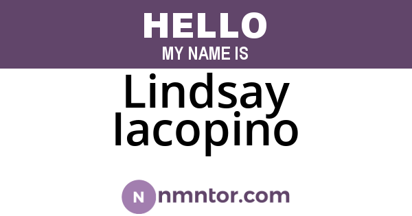 Lindsay Iacopino