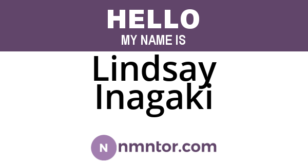 Lindsay Inagaki