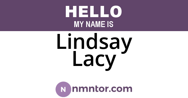 Lindsay Lacy