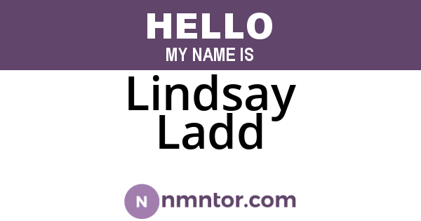 Lindsay Ladd