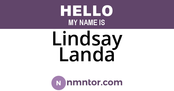 Lindsay Landa