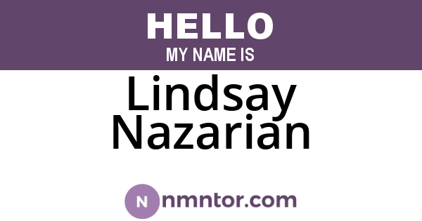 Lindsay Nazarian