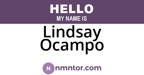 Lindsay Ocampo