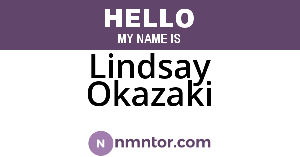 Lindsay Okazaki