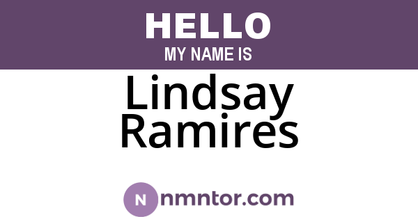 Lindsay Ramires