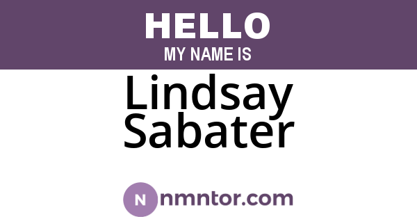 Lindsay Sabater
