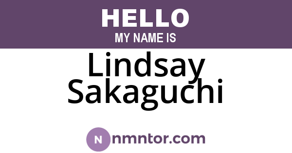 Lindsay Sakaguchi
