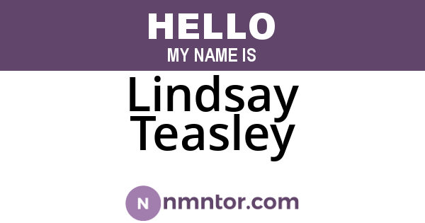 Lindsay Teasley