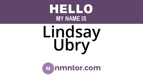 Lindsay Ubry