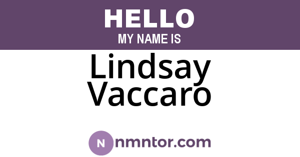 Lindsay Vaccaro