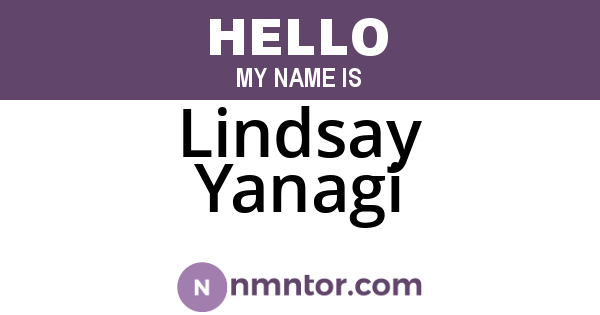 Lindsay Yanagi
