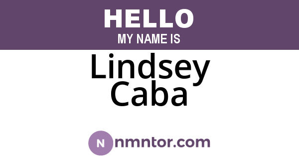 Lindsey Caba
