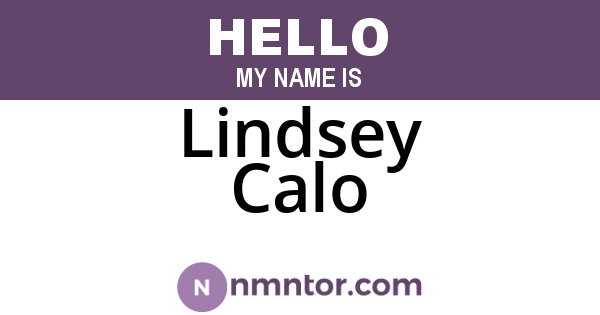 Lindsey Calo