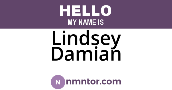 Lindsey Damian