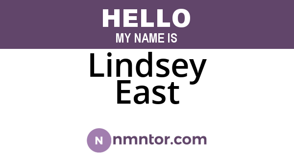 Lindsey East