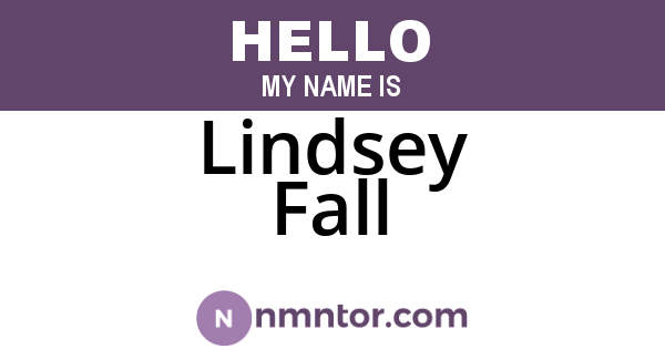 Lindsey Fall