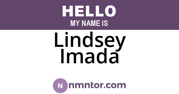 Lindsey Imada