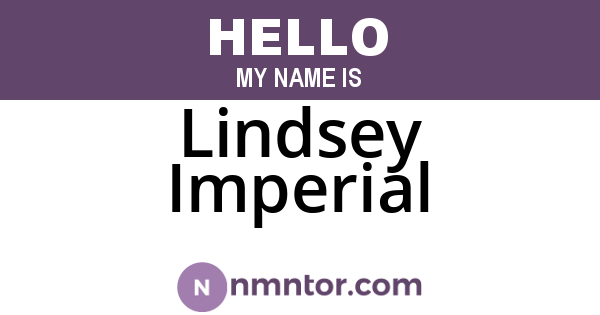 Lindsey Imperial