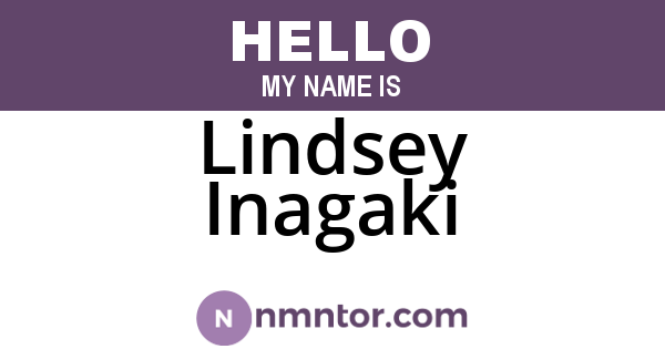 Lindsey Inagaki