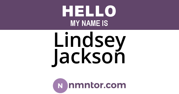 Lindsey Jackson