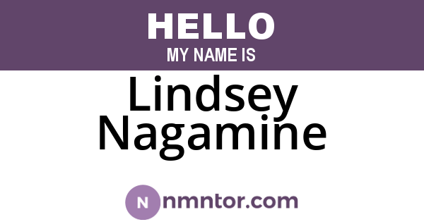 Lindsey Nagamine