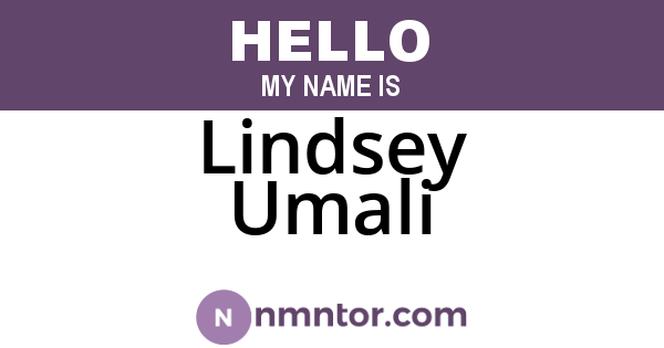 Lindsey Umali