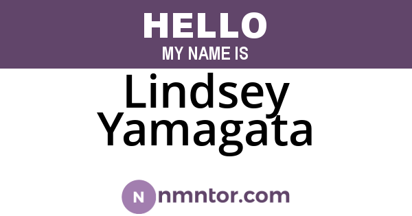 Lindsey Yamagata