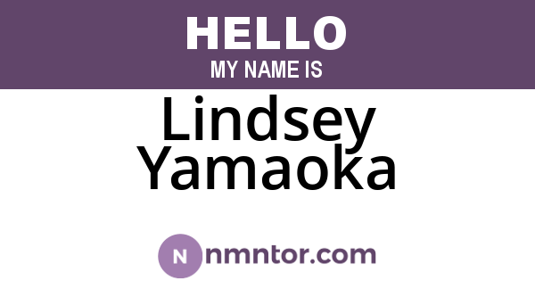 Lindsey Yamaoka