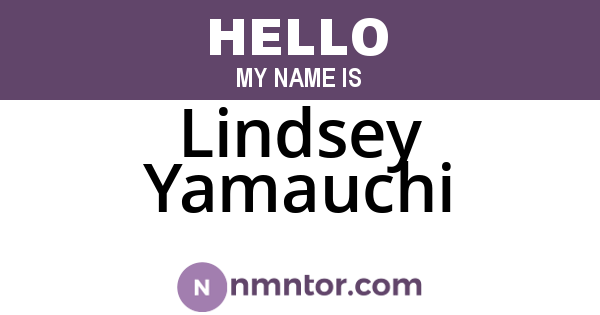 Lindsey Yamauchi