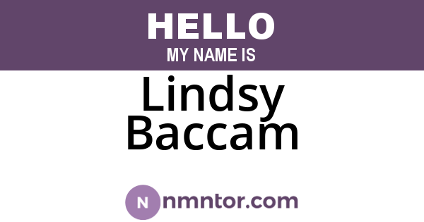 Lindsy Baccam