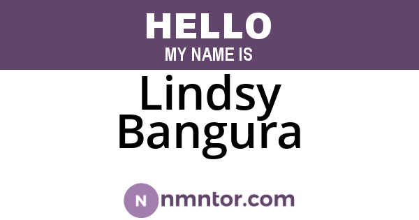 Lindsy Bangura