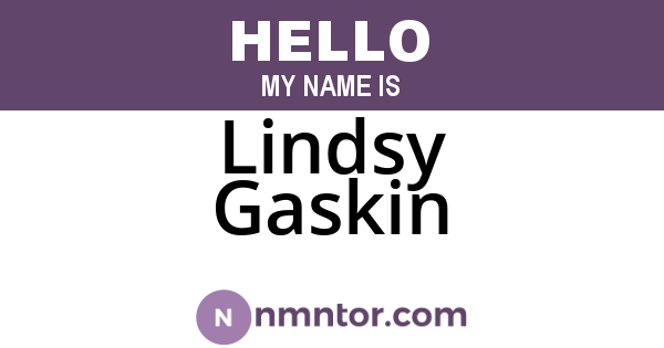 Lindsy Gaskin