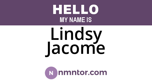 Lindsy Jacome
