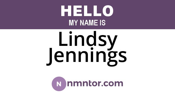 Lindsy Jennings