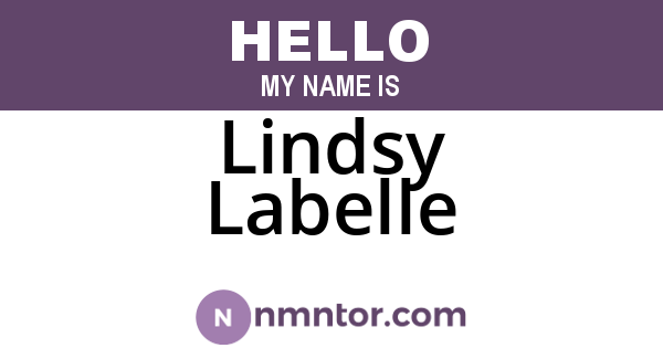 Lindsy Labelle