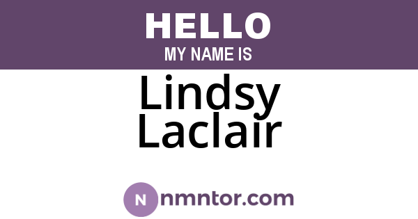 Lindsy Laclair