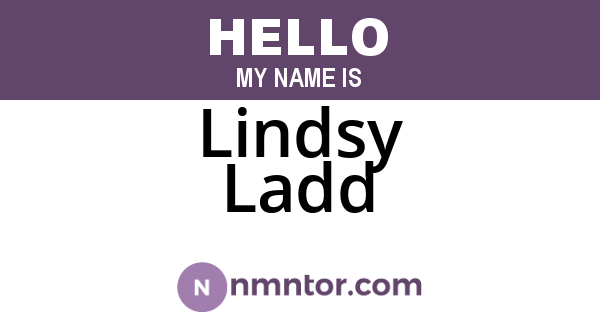 Lindsy Ladd
