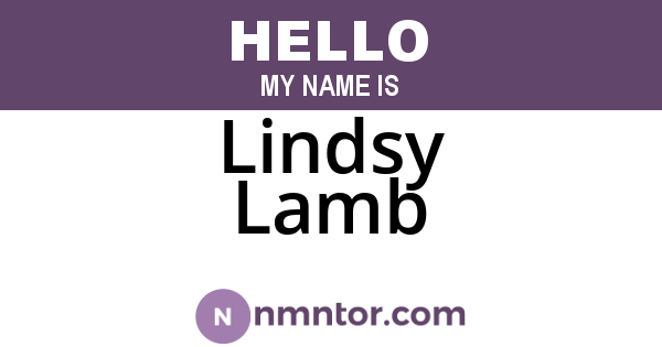 Lindsy Lamb