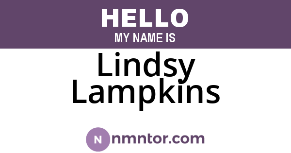 Lindsy Lampkins
