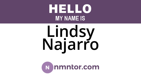 Lindsy Najarro