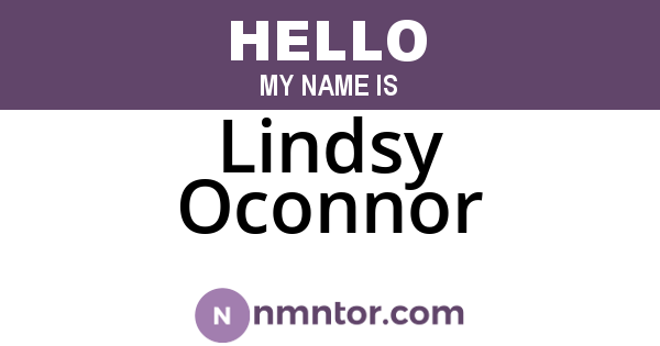 Lindsy Oconnor
