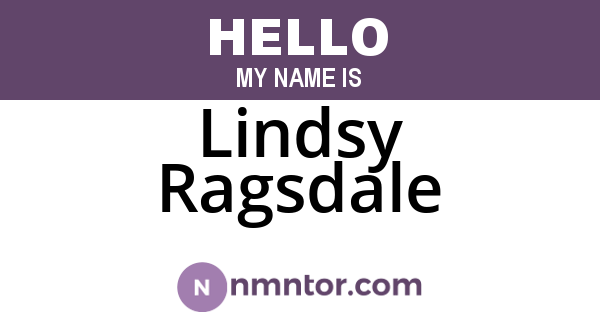 Lindsy Ragsdale