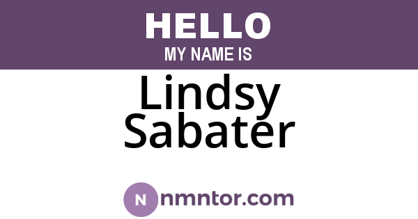 Lindsy Sabater